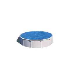 Discount Piscina fuori terra rotonda "atlantis" in acciaio colore bianco 550x550x132 - cod. kitpr558 Piscine
