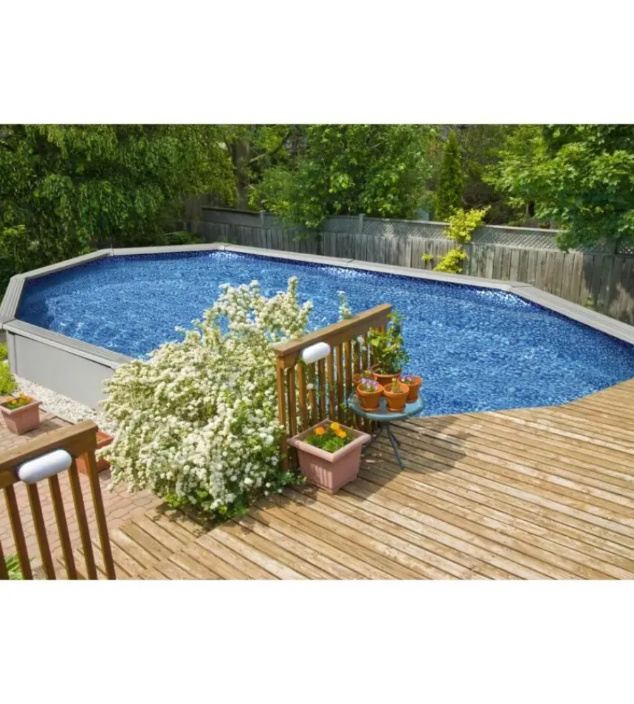 Bestway Piscine|Piscina fuori terra rotonda "hydrum" 500x360x120 cm con pompa filtro a sabbia copertura, tappetino base, skimmer, scaletta e dispenser chemconnect - cod. 56586