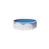 Gre Piscine|Piscina fuori terra rotonda "atlantis" in acciaio colore bianco 350x350xx132 - cod. kitpr358