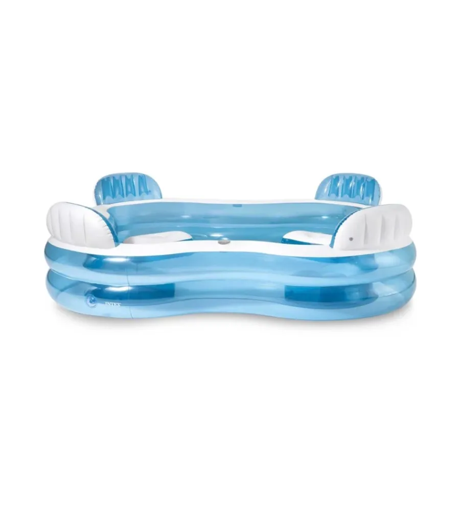 Clearance Piscina gonfiabile con 4 sedili "family" cm 229x229x66 i.3 - cod. 56475np Piscine