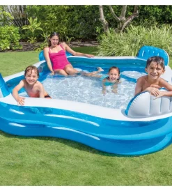 Clearance Piscina gonfiabile con 4 sedili