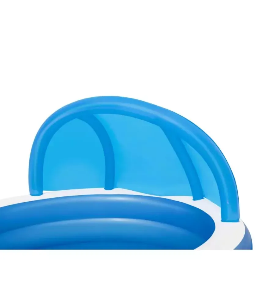 Bestway Piscine|Piscina gonfiabile rotonda con tettuccio "giorni d'estate" 241x140 cm - cod. 54337