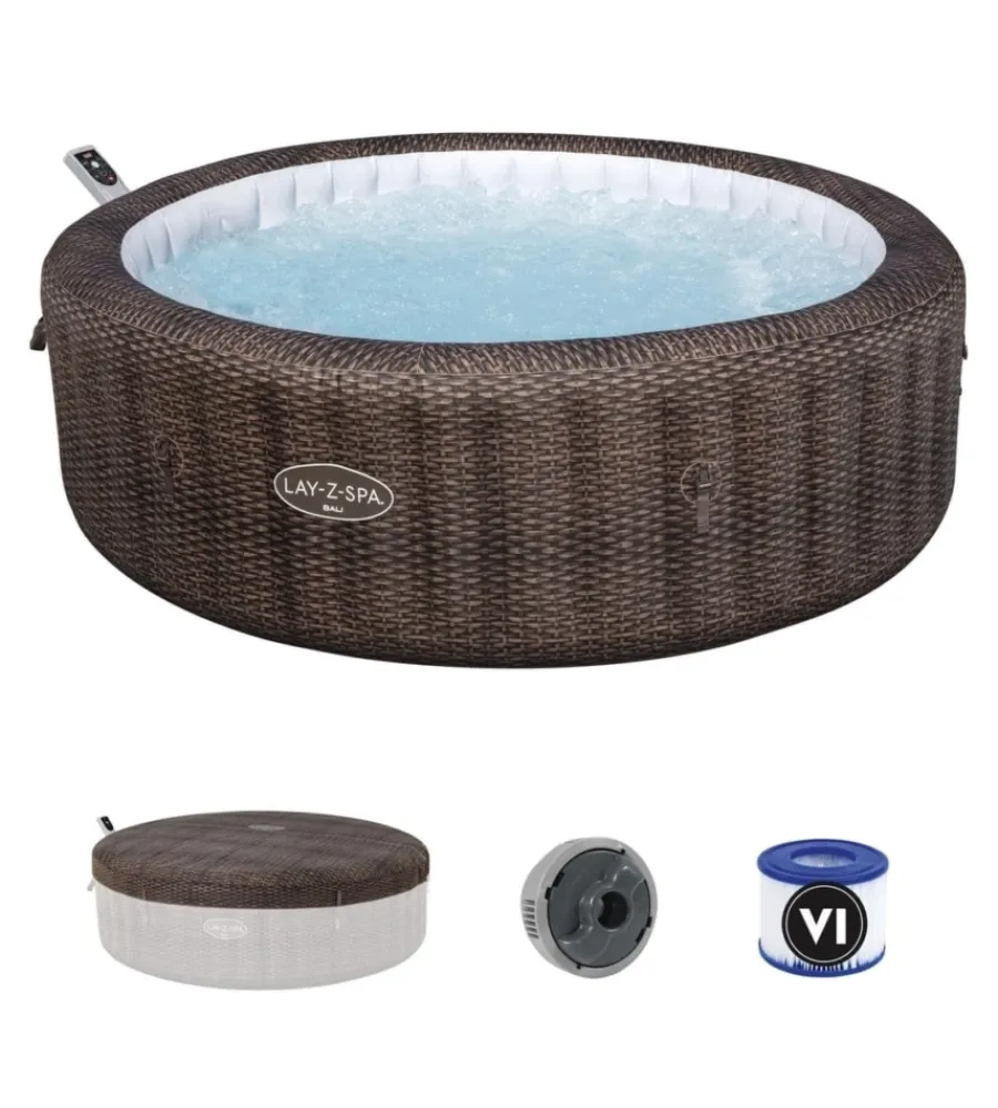 Bestway Piscine|Piscina idromassaggio gonfiabile "bali lay-z-spa airjet" per 5-7 persone