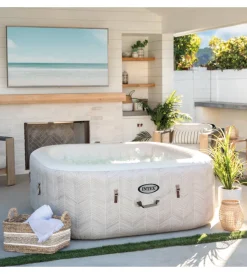 Hot Piscina idromassaggio gonfiabile "chevon jet and bubble deluxe" cm 175x71 4 posti - cod. 28446ex Piscine