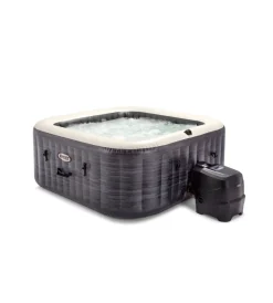 Piscina idromassaggio gonfiabile "bubble massage set greystone deluxe" 4 posti - cod. 28450ex Piscine