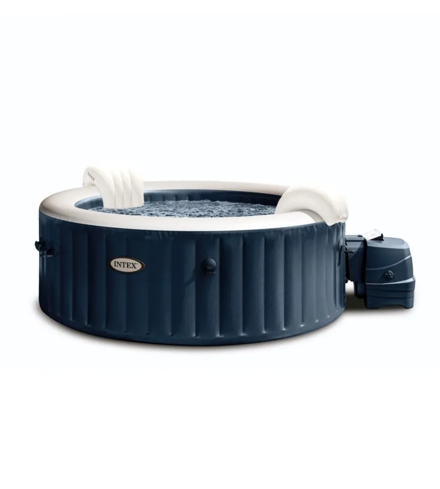 Intex Piscine|Piscina idromassaggio gonfiabile "purespa plus bubble massage set" navy 196x71cm - cod. 28430ex