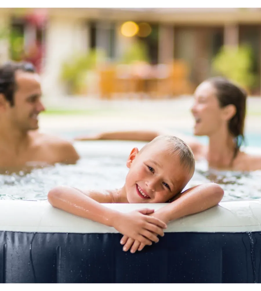 Intex Piscine|Piscina idromassaggio gonfiabile "purespa plus bubble massage set" navy 196x71cm - cod. 28430ex