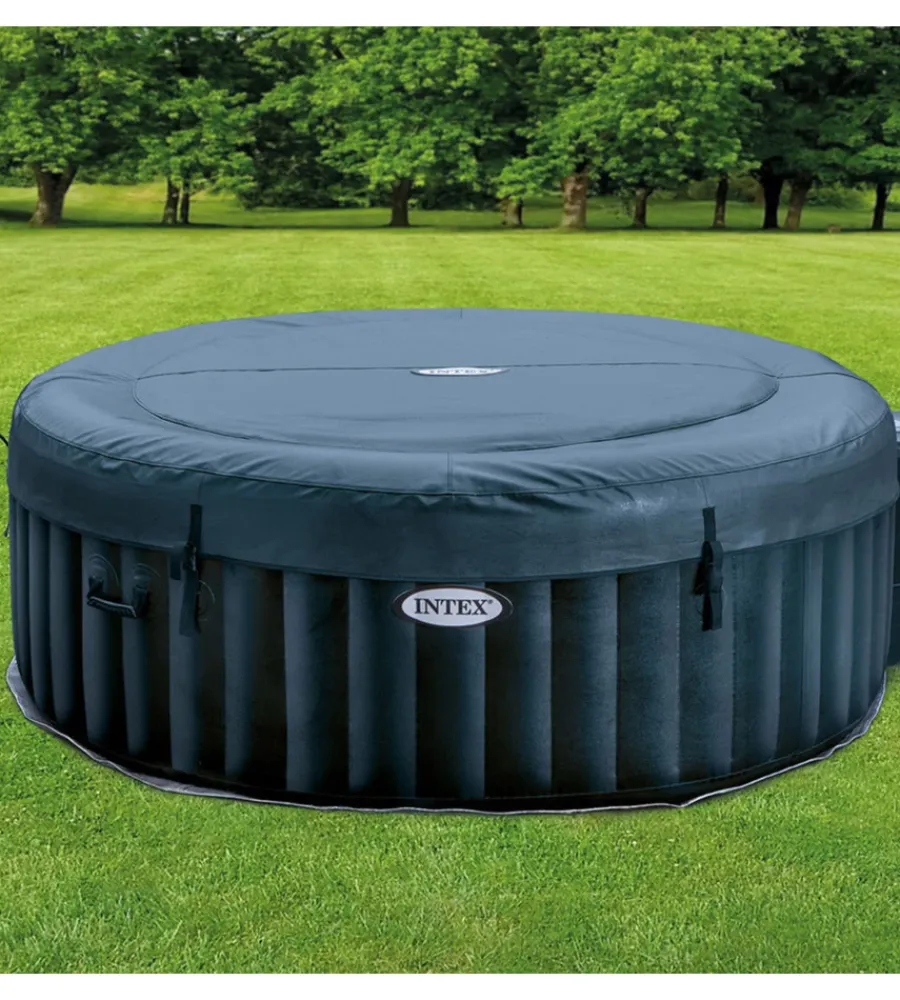 Intex Piscine|Piscina idromassaggio gonfiabile "purespa plus bubble massage set" navy 196x71cm - cod. 28430ex