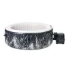 Intex Piscine|Piscina idromassaggio gonfiabile "purespa bubble glow deluxe" nero e bianco 4 persone 196x196x71 cm - cod. 28494np