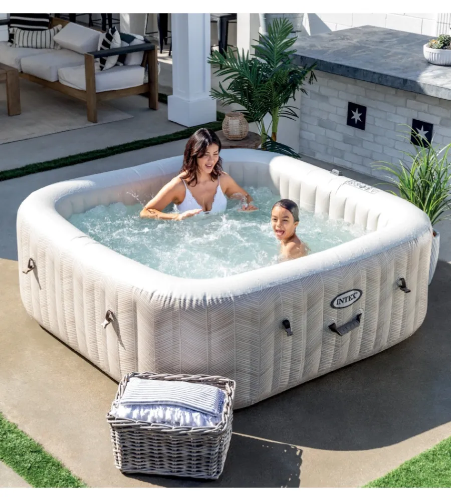 Intex Piscine|Piscina idromassaggio gonfiabile "chevon jet and bubble deluxe" cm 196x71 6 posti - cod. 28472ex
