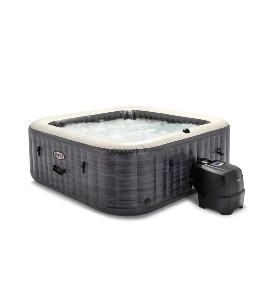 Piscine-Intex Piscina idromassaggio gonfiabile "bubble massage set greystone deluxe" 6 posti - cod. 28452ex