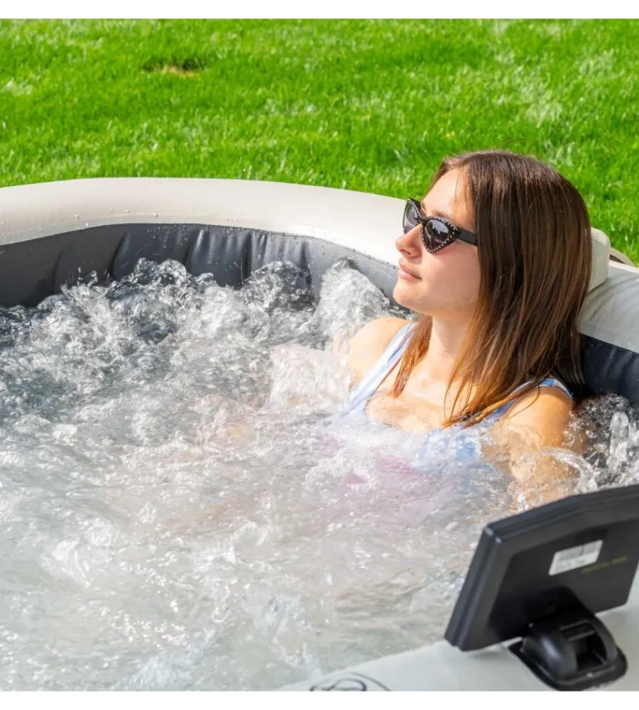 Piscine-Intex Piscina idromassaggio gonfiabile "bubble massage set greystone deluxe" 6 posti - cod. 28452ex