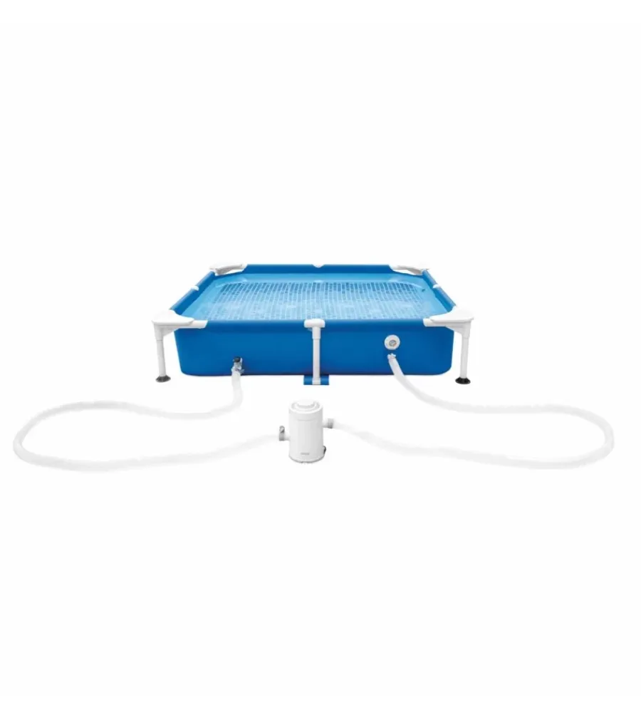 Clearance Piscina quadrata per cani blu 152x152x30 cm - cod. 48402np Piscine