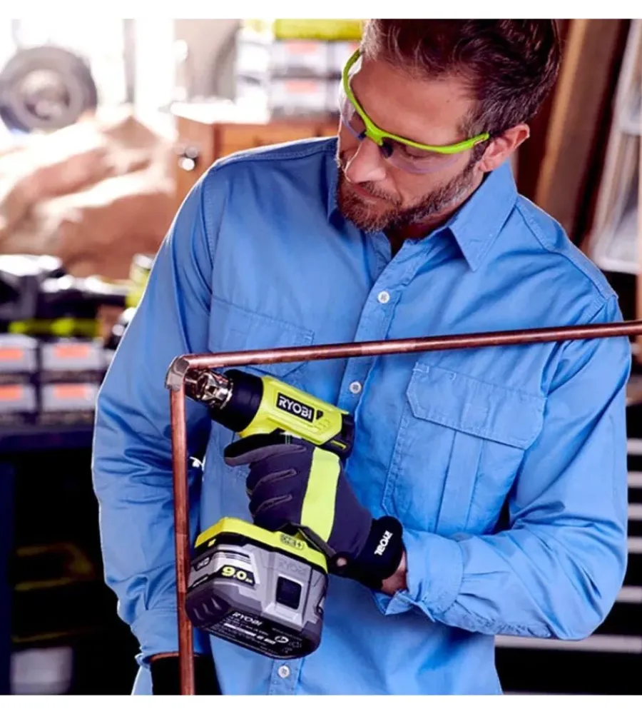 Ryobi Pistole Termiche|Pistola termica termosoffiatore a batteria "r18hg-0" 18v, solo corpo macchina