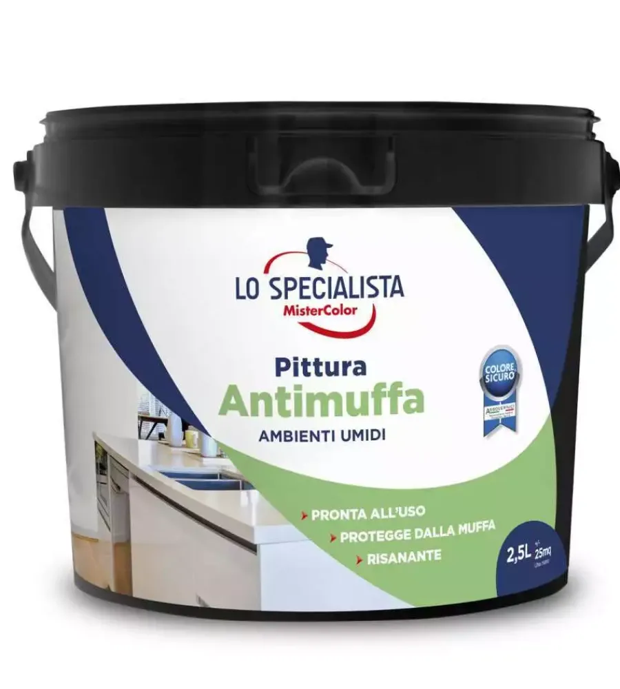 Pitture Murali- Pittura antimuffa 2,5 lt. bianco