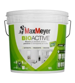 Pitture Murali-Max Meyer Pittura antimuffa "bioactive a+" bianco, 4 litri -