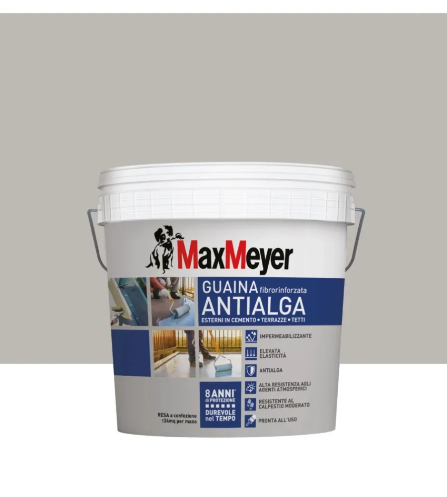 Max Meyer Antimuffa|Pittura guaina antialga plus grigio 4 lt