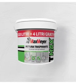 Pitture Murali-Max Meyer Pittura murale traspirante "t-max" bianco 14 lt