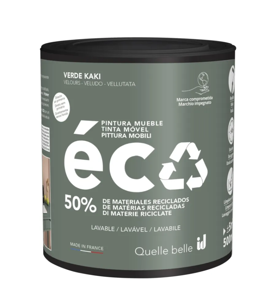 Restauro Legno E Mobili-Initiatives Decoration Pittura per restauro legno mobili "eco mobili" verde felce 500 ml