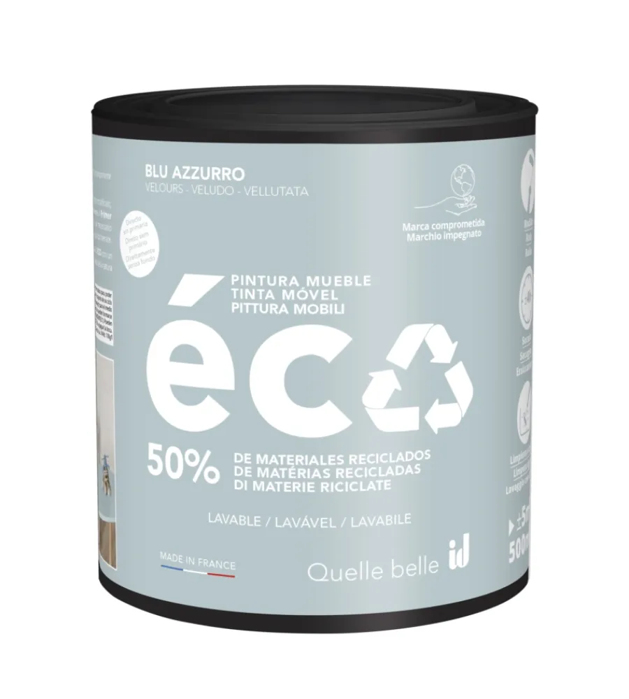 Restauro Legno E Mobili-Initiatives Decoration Pittura per restauro legno mobili "eco mobili" blu spruzzo 500 ml