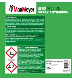 Max Meyer Pitture Murali|Pittura spray antimuffa "bioactive" trasparente 0,25 lt