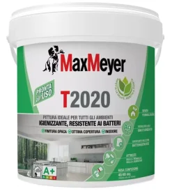MaxMeyer Pitture Murali|Pittura t2020 igienizzante bianco lt 4
