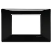 Best Placca 3 moduli vimar "plana" nero - cod.14653.05 Serie Civili