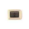 Serie Civili|Placca life 3 posti avorio.