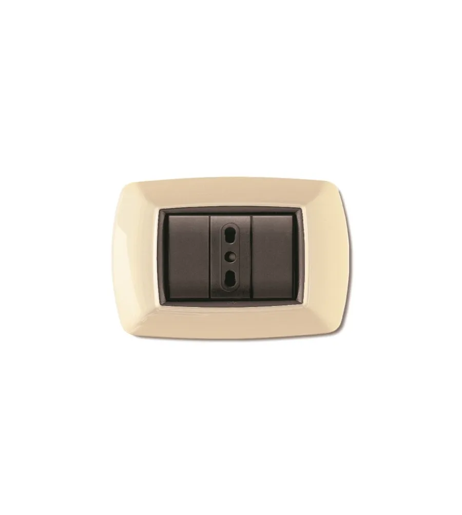 Serie Civili|Placca life 3 posti avorio.