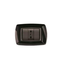 Serie Civili|Placca life 3 posti nero.
