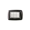 Clearance Placca life 3 posti nero glittering. Serie Civili