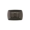 Serie Civili- Placca life 3 posti vulcano grigio notte.