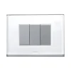 Serie Civili- Placca luminosa beghelli "brain classic 3f" con 15 colori e illuminazione d'emergenza
