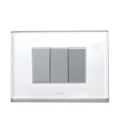 Serie Civili- Placca luminosa beghelli "brain classic 3f" con 15 colori e illuminazione d'emergenza