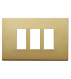 Serie Civili|Placca 3m alluminio scatto bronzo - vimar.