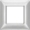 Serie Civili|Placca 2m alluminio spazzolato plana - vimar