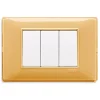 Hot Placca 3m reflex ambra plana - vimar. Serie Civili
