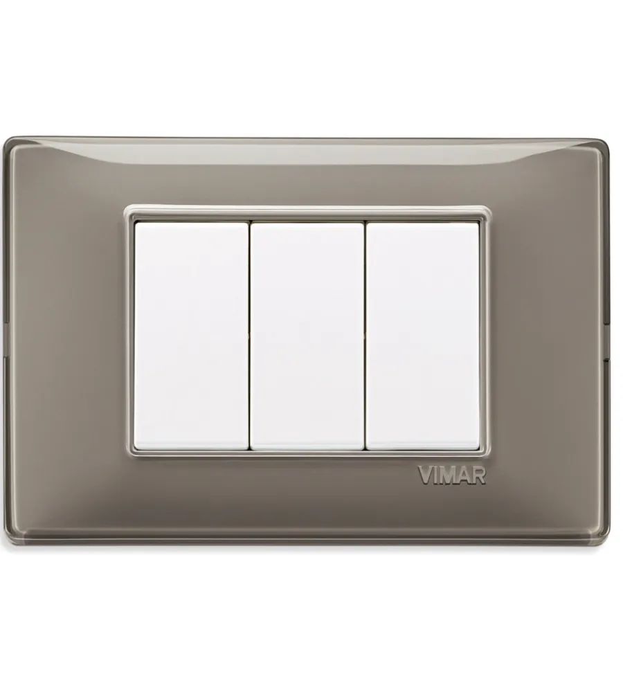 Serie Civili- Placca 3m reflex cenere - vimar.
