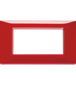 Serie Civili- Placca 4m reflex rubino - vimar