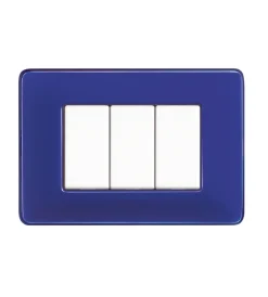 Serie Civili- Placca 3p colors cobalto matix am4803cbu - bticino.