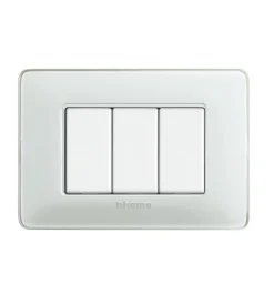 Outlet Placca 3p colors ghiaccio matix am4803cbn - bticino. Serie Civili