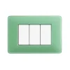 Serie Civili- Placca 3p colors te verde matix am4803cvc - bticino.