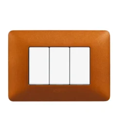 Serie Civili- Placca 3p rosso terra matix am4803trt - bticino