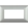 Serie Civili|Placca 4p silver matix am4804msl - bticino