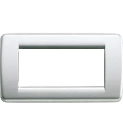 Serie Civili- Placca rondò 4m argento metallizato - vimar
