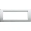 Clearance Placca rondò 6m argento metallizzato - vimar Serie Civili