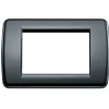 Serie Civili- Placca rondo 3m grigio grafite - vimar.