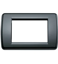 Serie Civili- Placca rondo 3m grigio grafite - vimar.