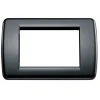 Best Placca rondo 3m tecn. nero idea - vimar. Serie Civili