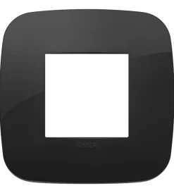 Serie Civili|Placca round 2m nero arké - vimar